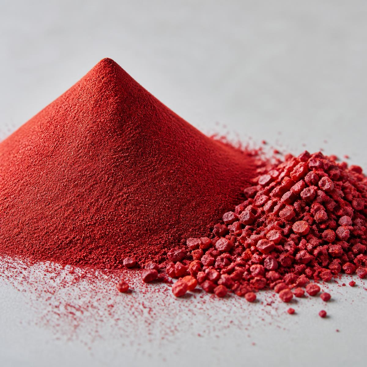 Ground vegetable powder and granules